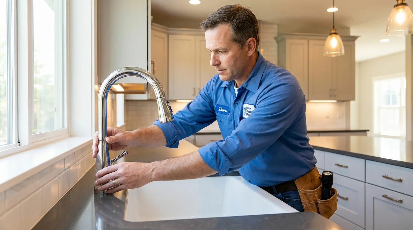Kitchen faucet installation by Johns Plumbing LLC in Manti